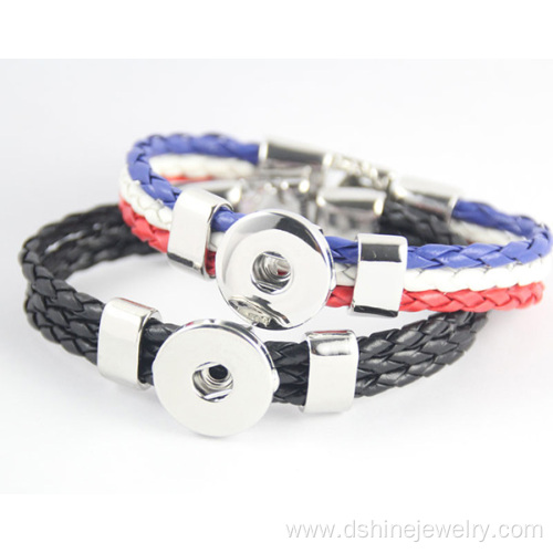 Customized Noosa Clip Bangle Noosa PU Leather Bracelets